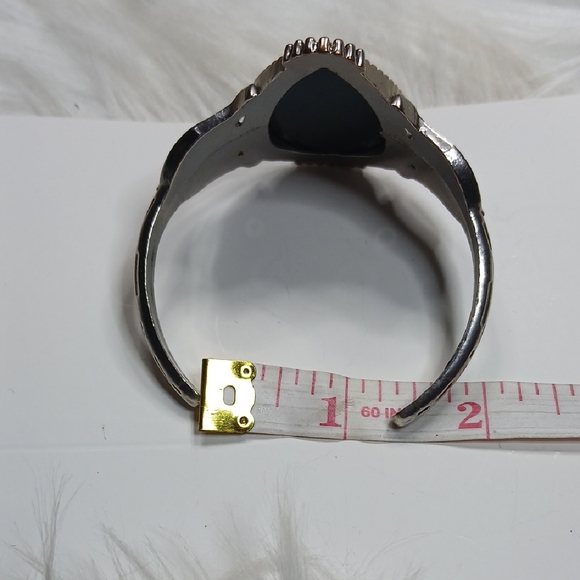 Paparazzi Black and Silver Teardrop Bracelet - Picture 8 of 8